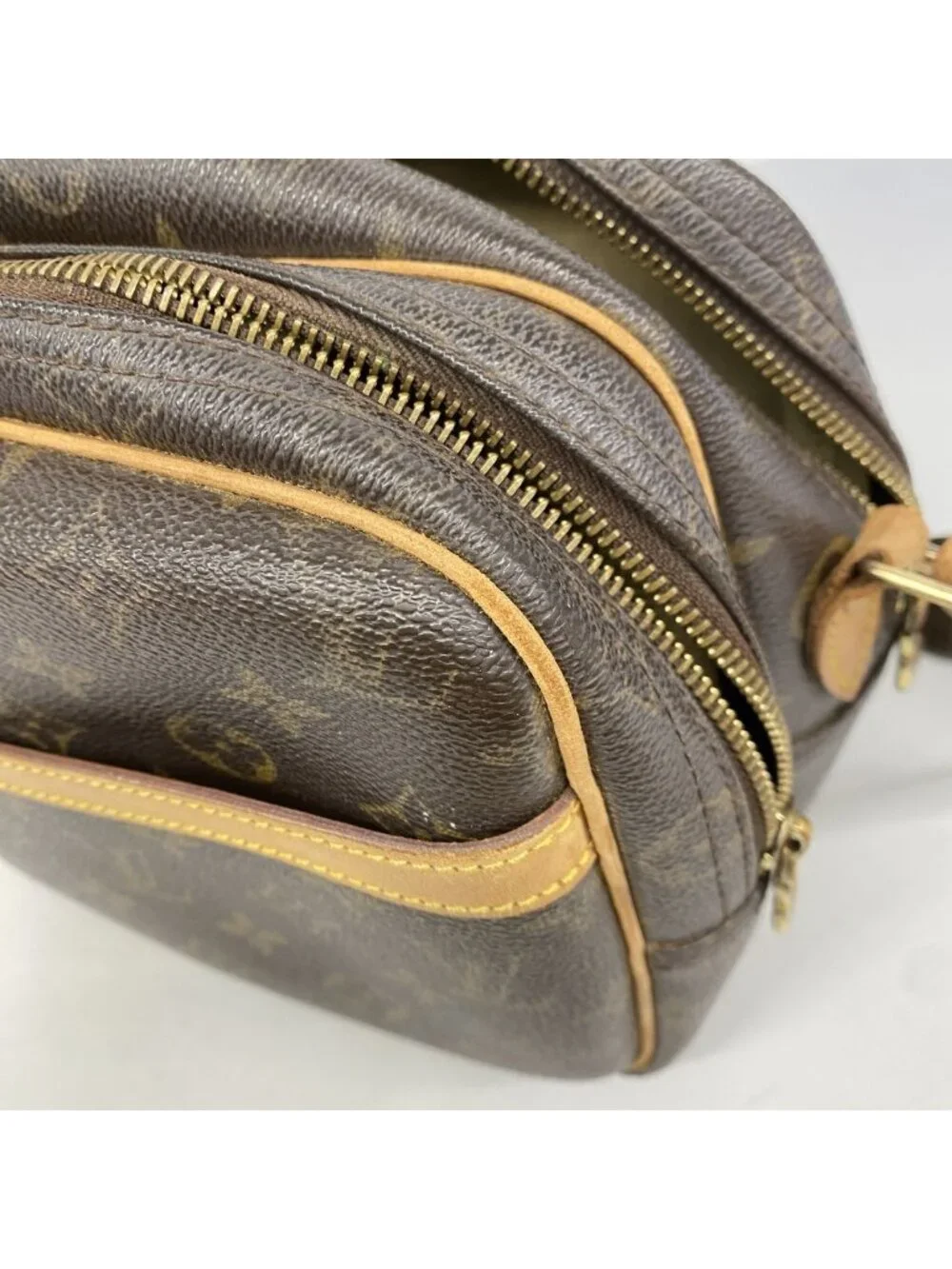 Louis Vuitton Shoulder Bag Monogram Reporter PM Brown